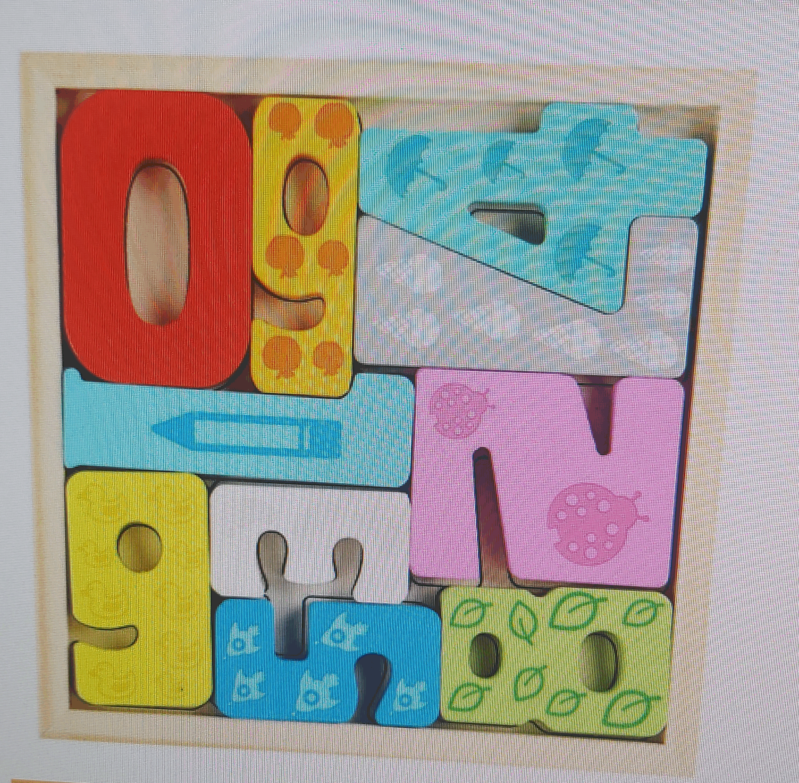 3D Wooden Puzzle (Numbers)