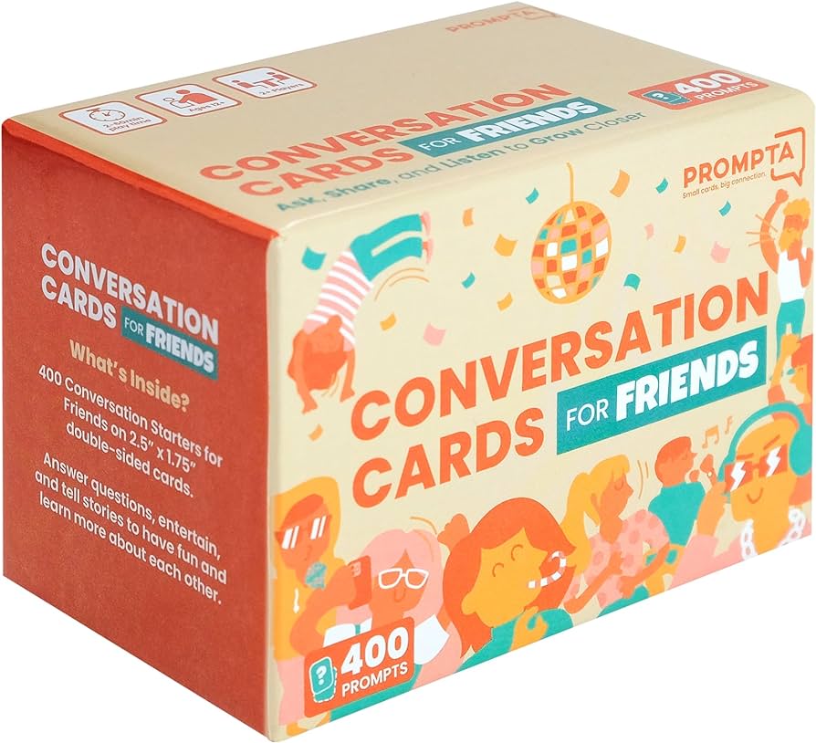 Conversation Cards For Friends: 400 Conversation Starters For Teens and Adults