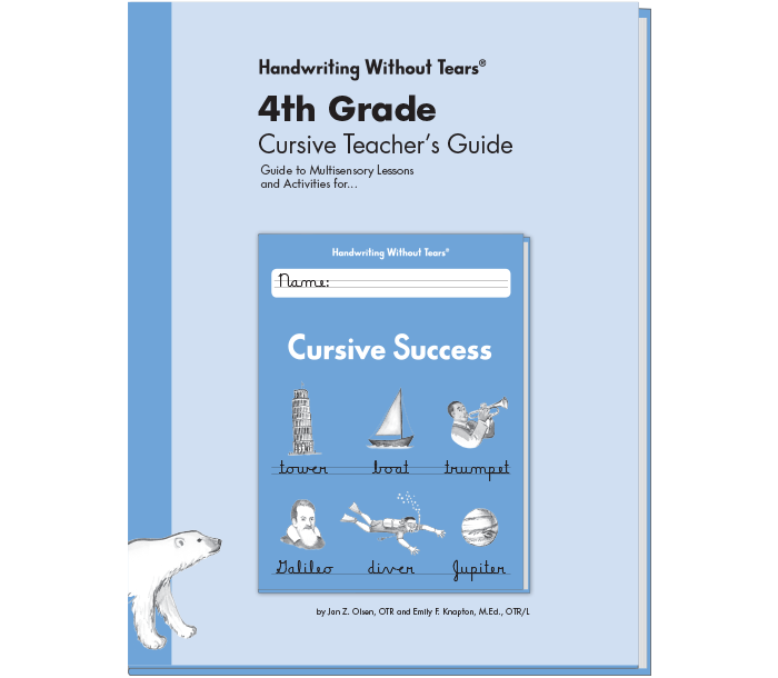 4th Grade Cursive Teacher's Guide