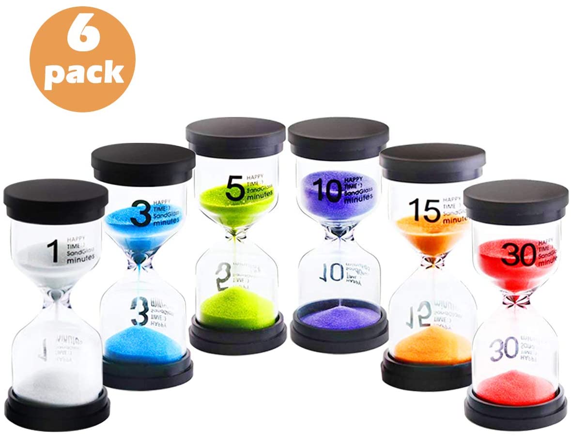 Hourglass Timer 1 min/3 mins/5 mins/10 mins/15 mins/30 mins Set