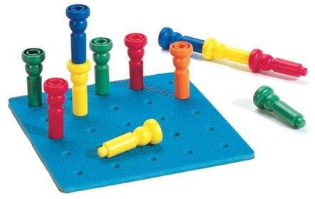 Tall Stacker Pegs and Pegboard
