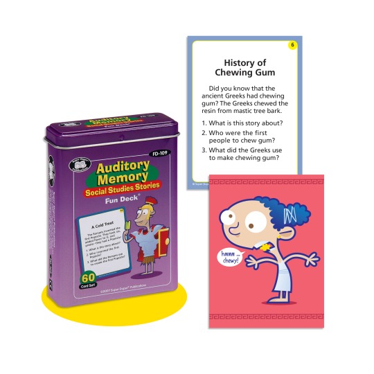 Auditory Memory Social Studies Fun Deck