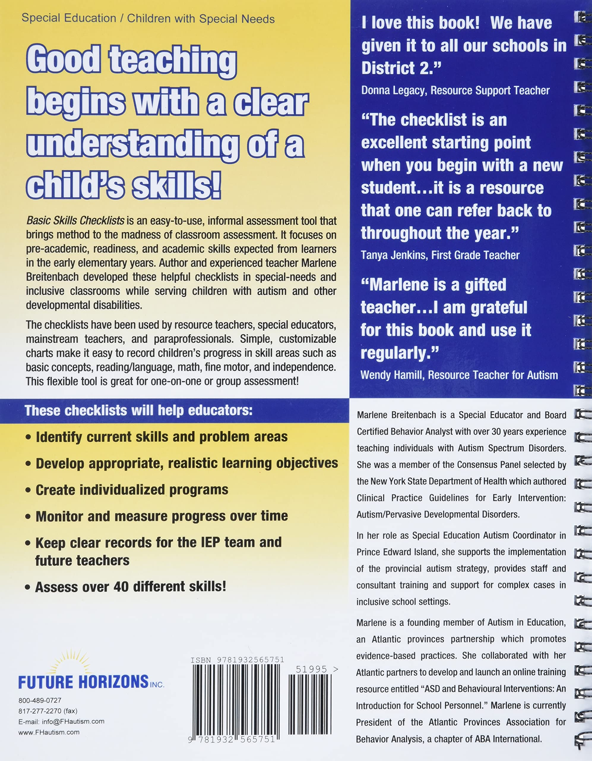 Basic Skills Checklists: Teacher-Friendly Assessment For Students with Autism or Special Needs - Image 2