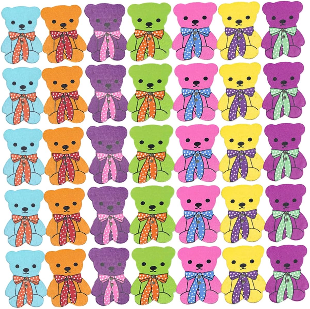 Cute Bear Craft Buttons