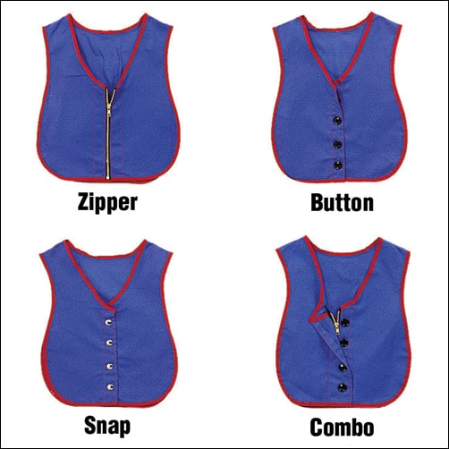 Manual Dexterity Dressing Vests Set