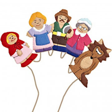 Felt Finger Puppets: The Little Red Riding Hood