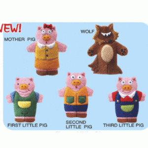 Felt Finger puppets 3 little pigs.gif