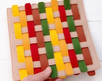 Fine Motor Activity Kit 24: Felt Weaving Board
