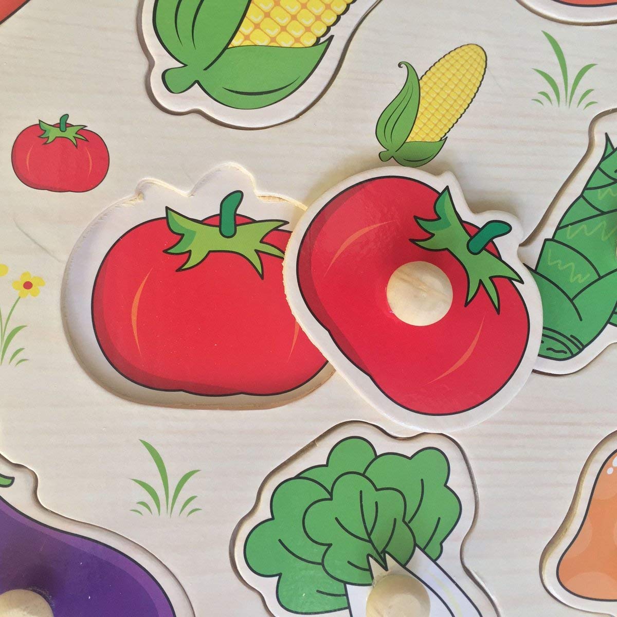 Fruits/Vegetables Early Peg Puzzle - Image 2