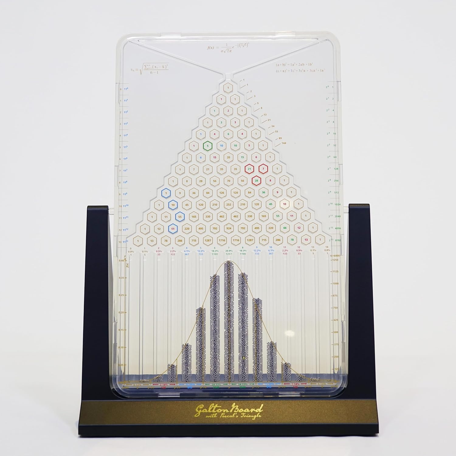 Galton Board with Pascal's Triangle