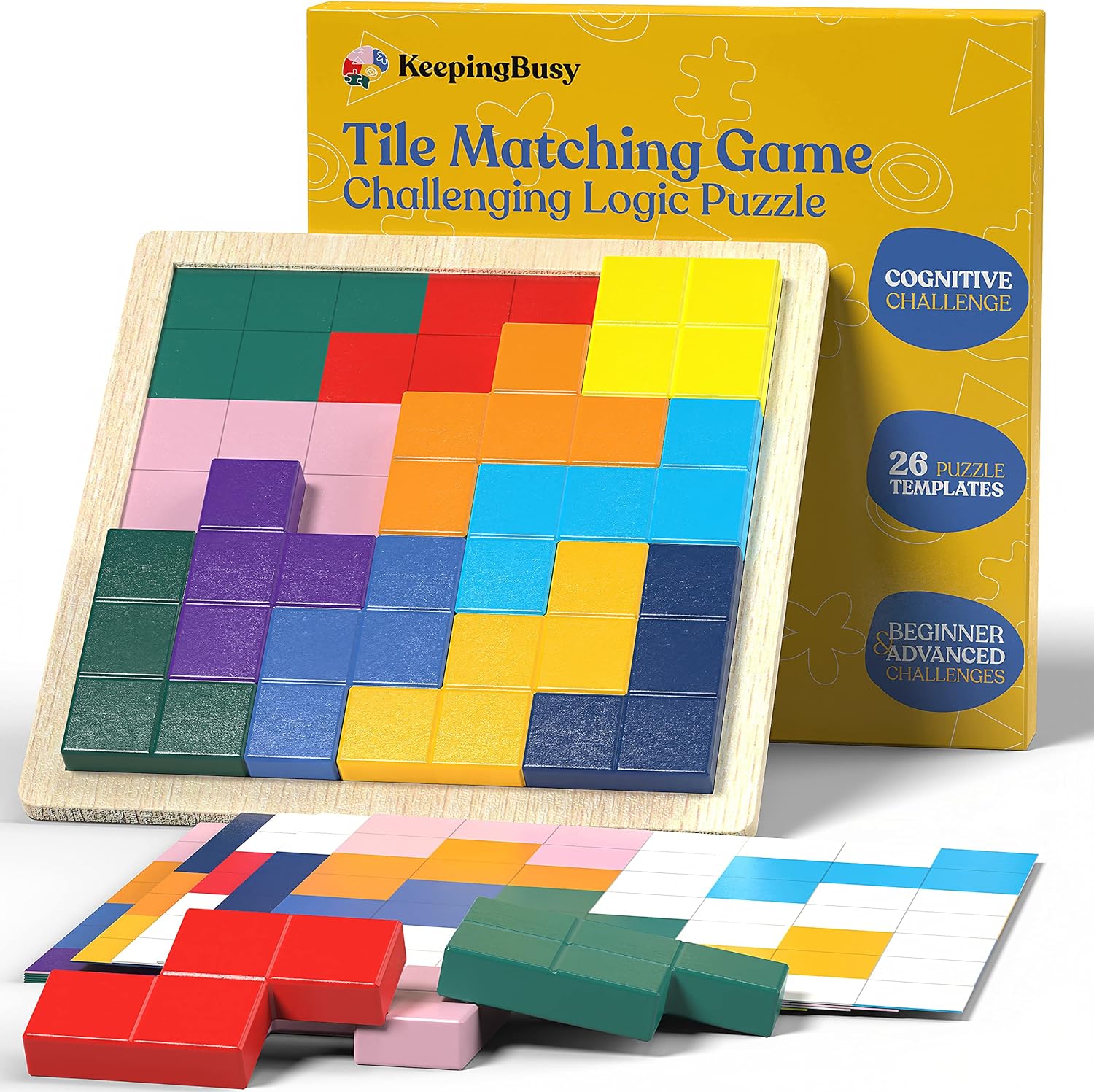 Keeping Busy Wooden Tile Game