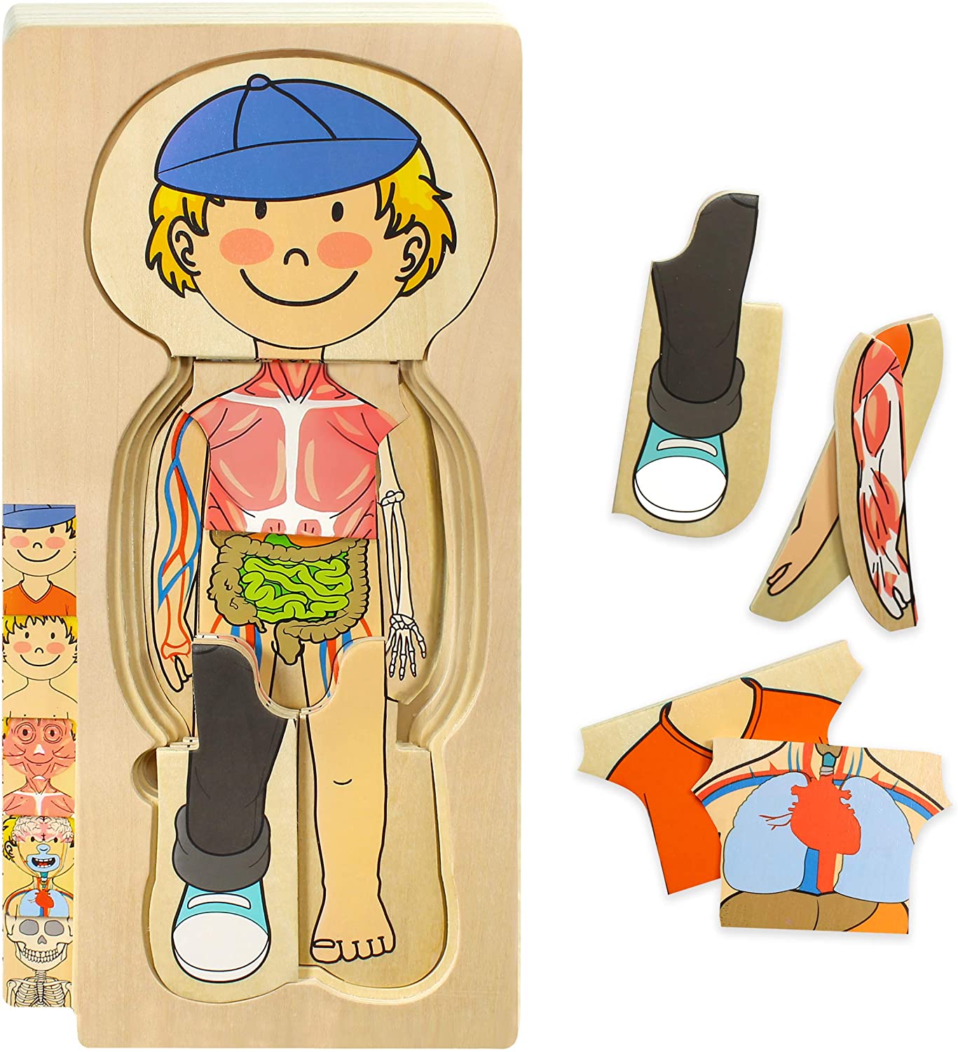 Kidzland Wooden Human Body Puzzle