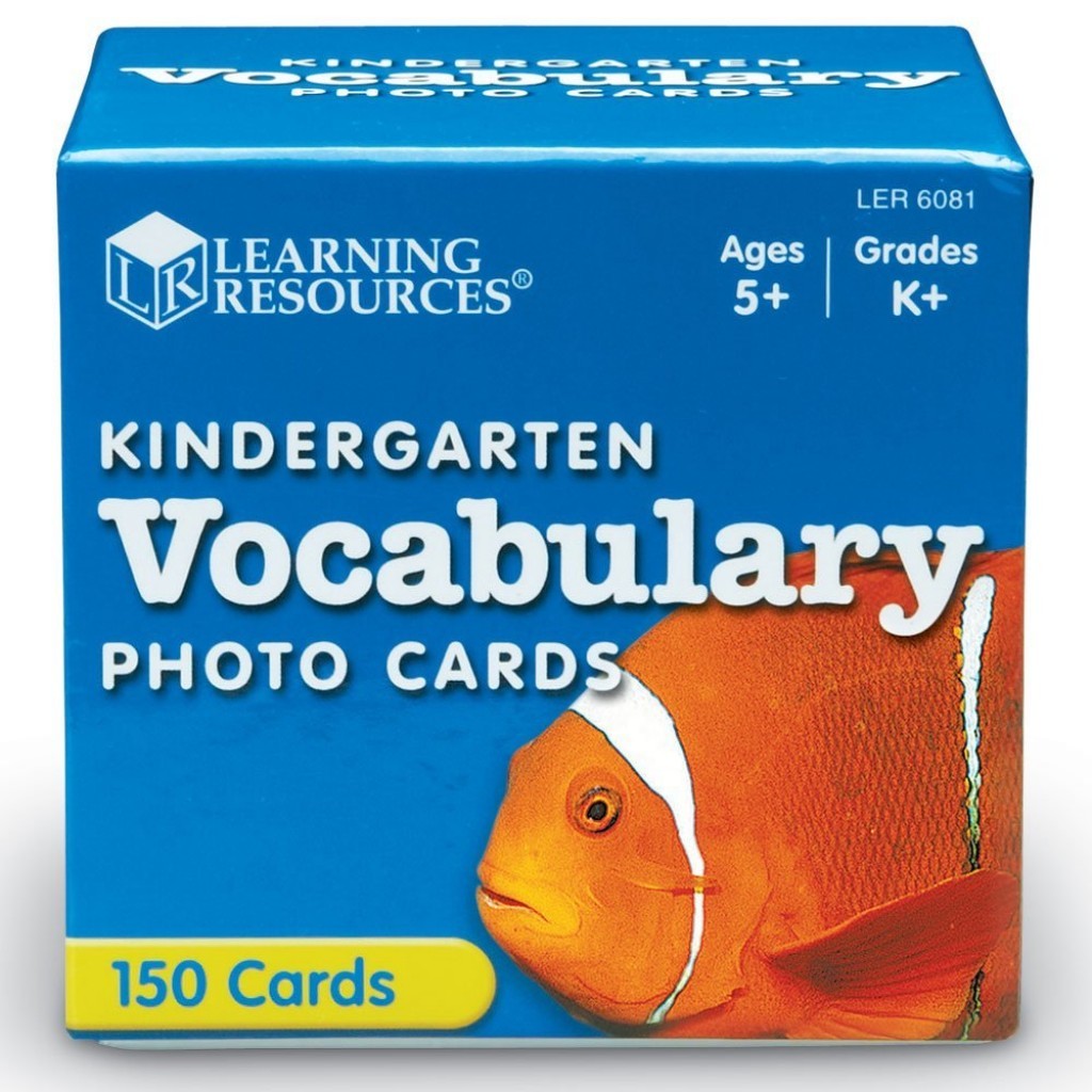 Kindergarten Vocabulary Photo Cards