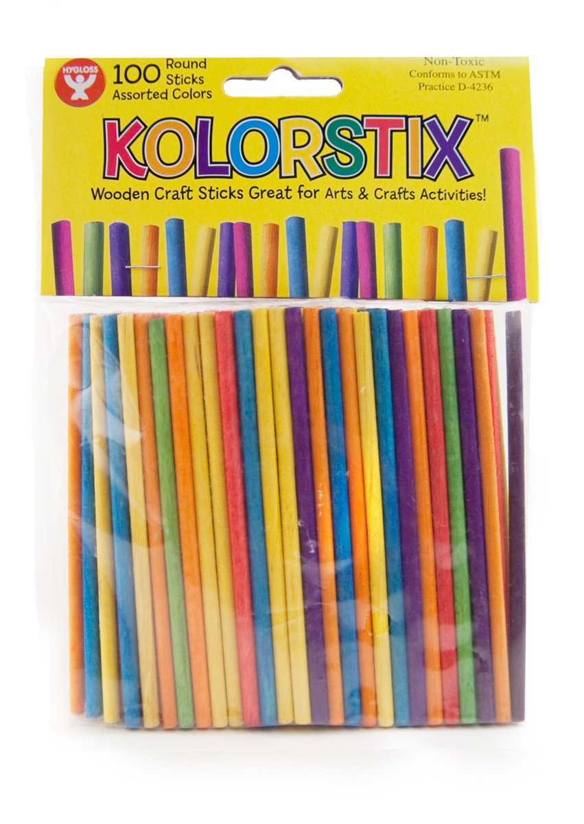 KolorStix Round Wood Craft Sticks