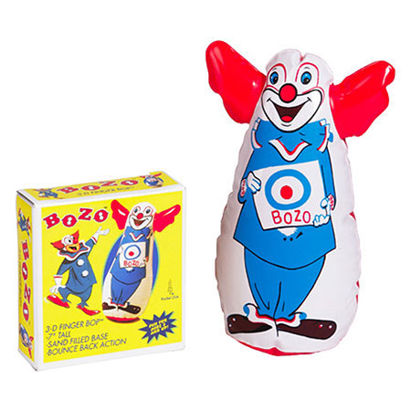 Retro Mini Bozo Finger Bop Bag - Fingers Training Activity