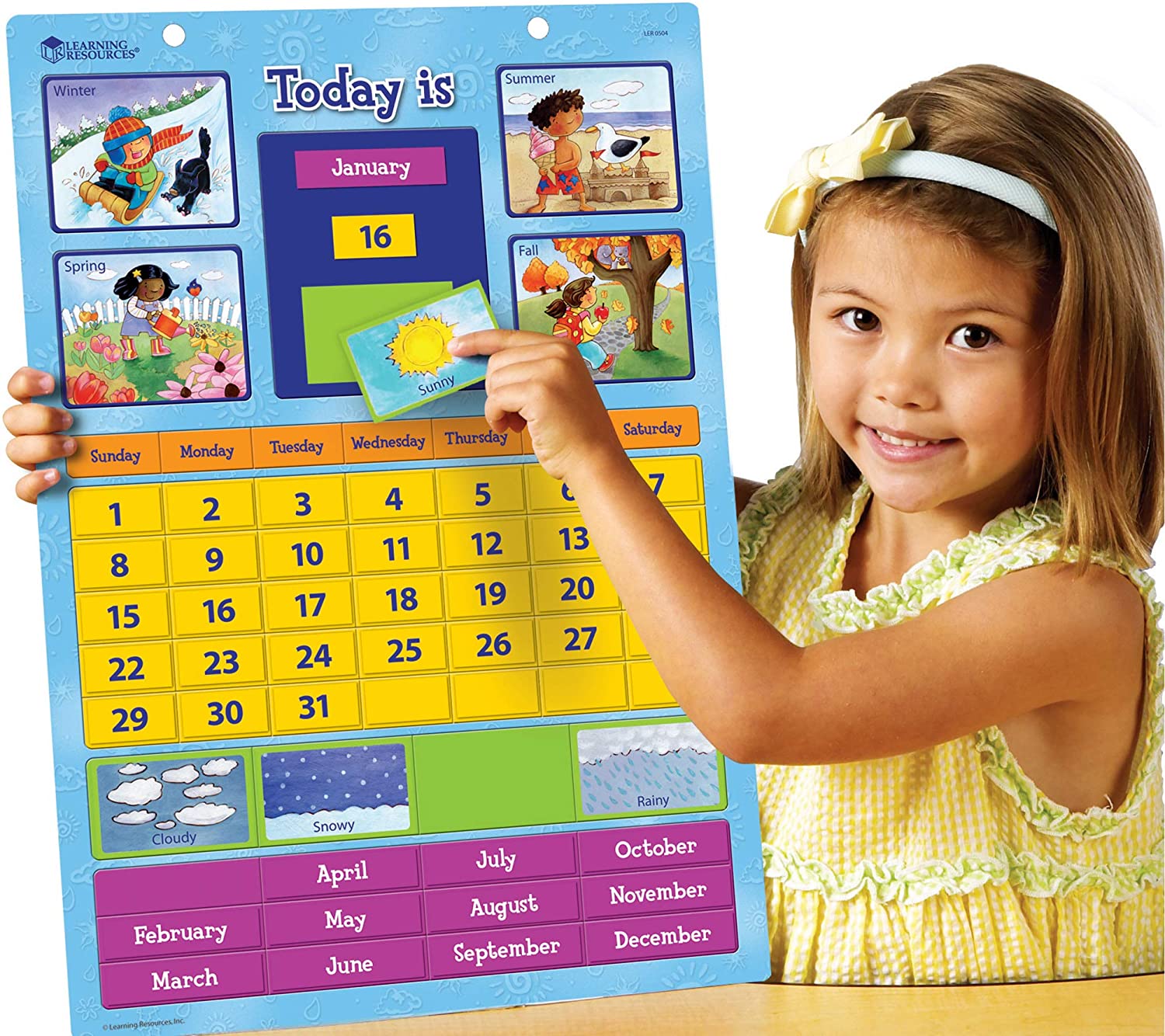 Learning Resources Magnetic Learning Calendar - Image 2