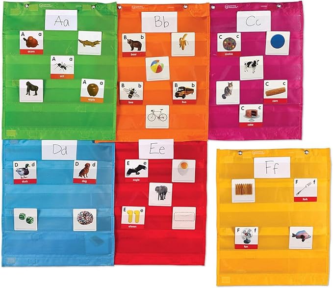 Magnetic Pocket Charts Set of 6