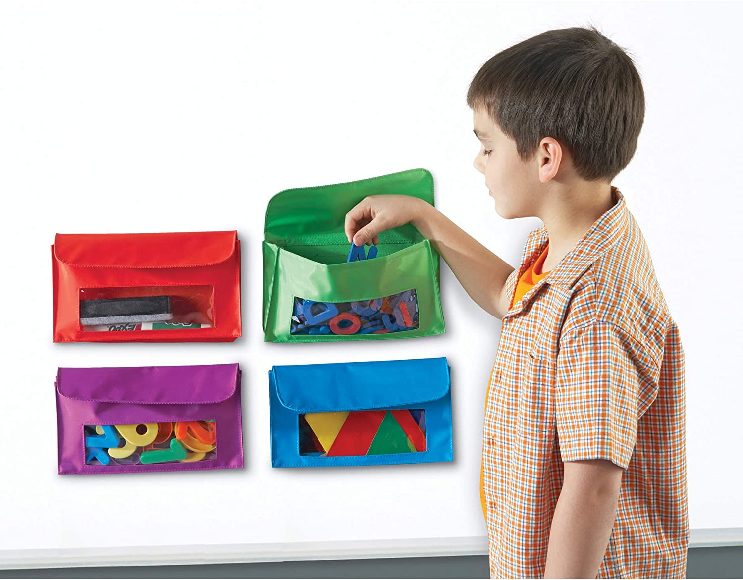 Learning Resources Magnetic Storage Pockets (Set of 4)