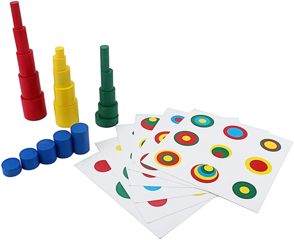 Montessori Colour Cylinder with Activty Cards