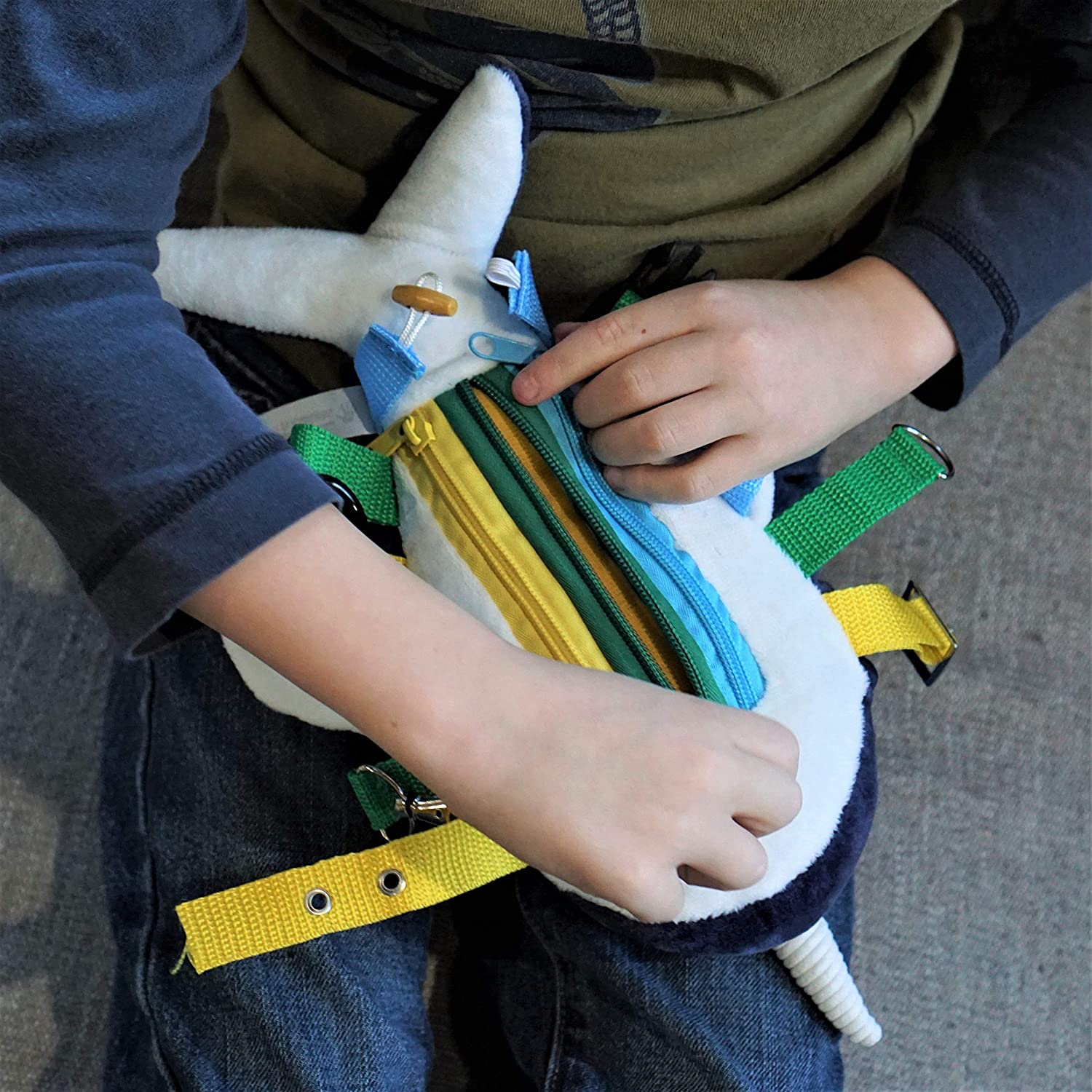 Narwhal Sensory Buckle Toy - Image 2
