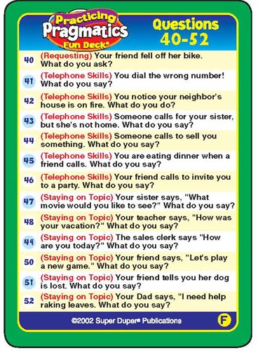 Practicing Pragmatics Fun Deck - Image 5