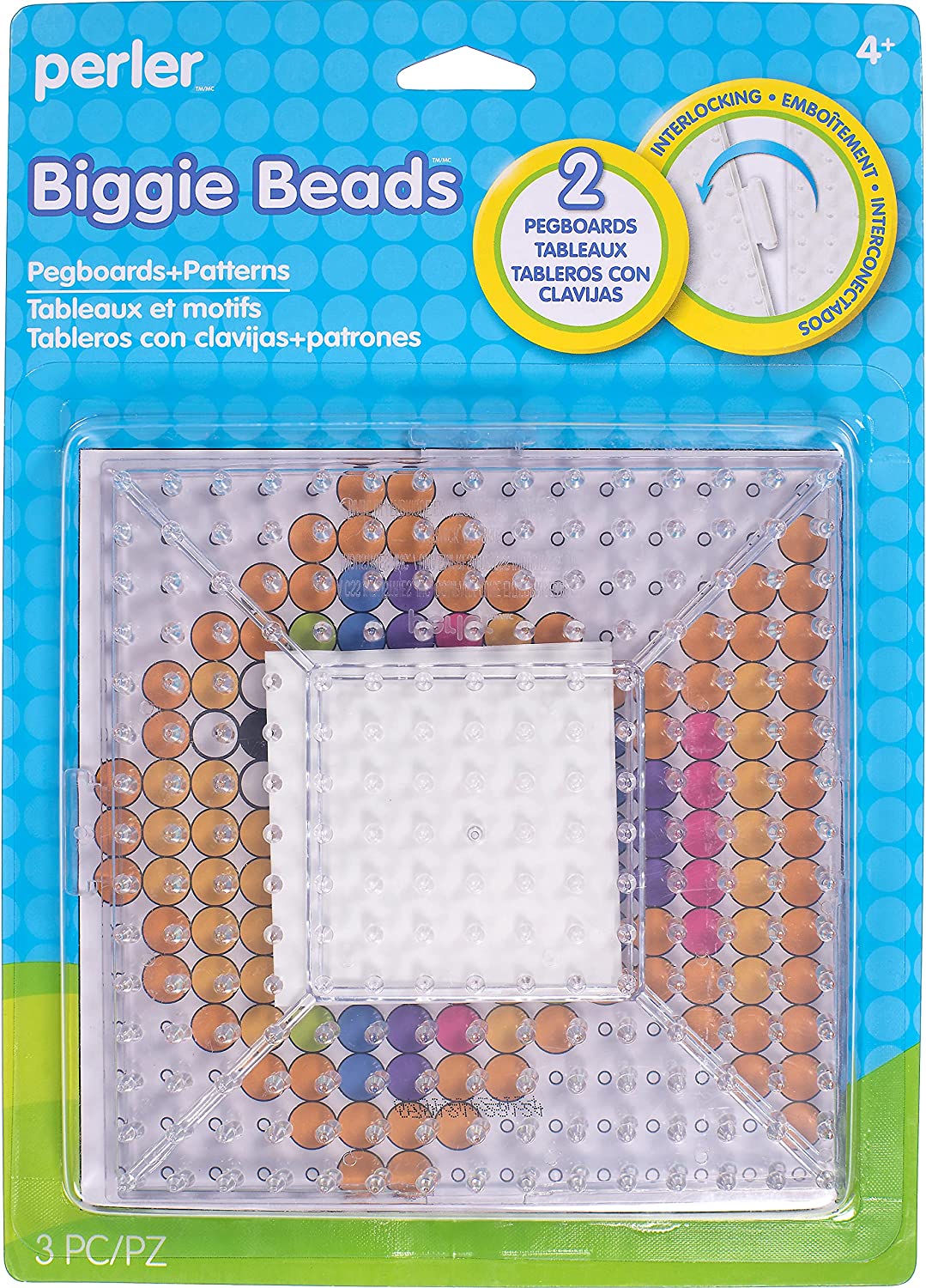Perler Beads Pegboards - 2 cts