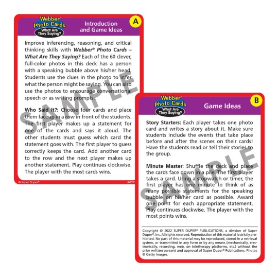 Photo Webber Cards - What Are They Saying? - Image 2