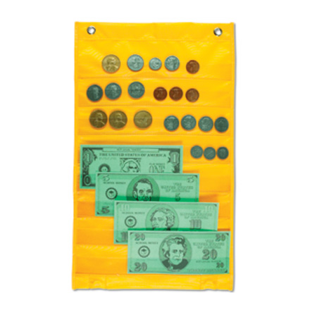 Pocket Chart with Play Money