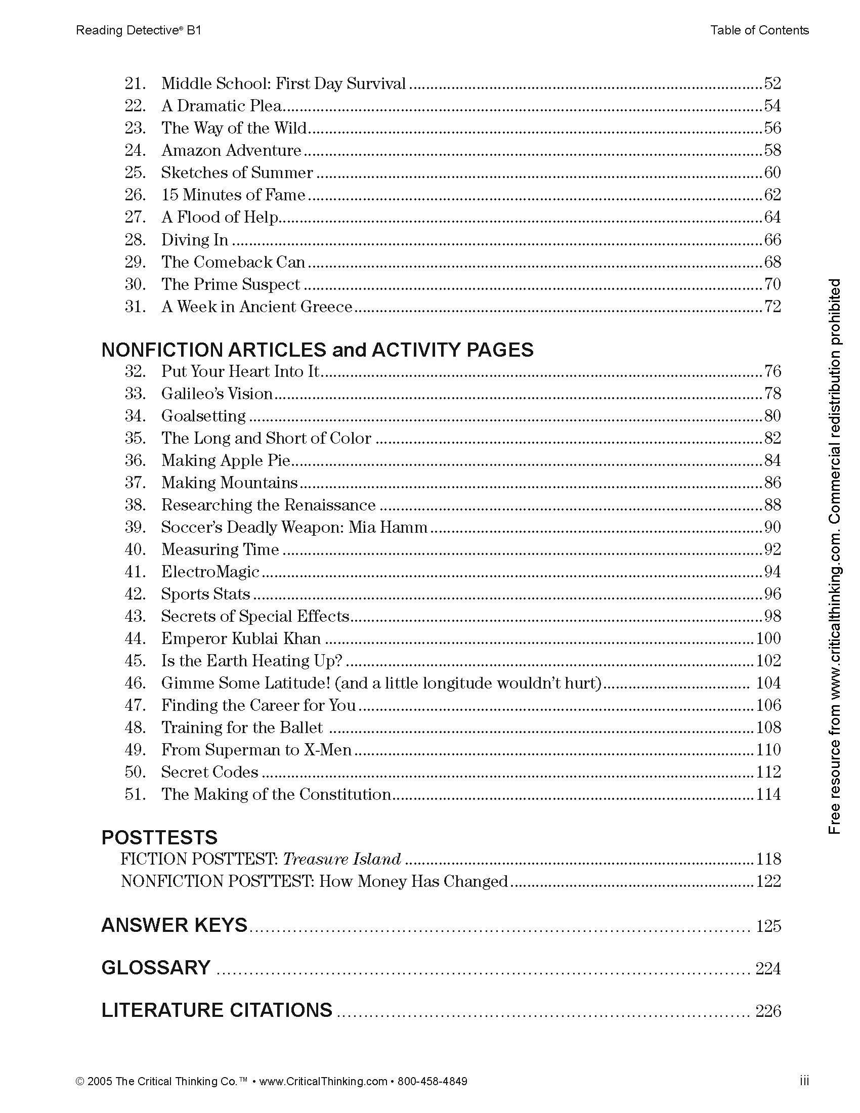 Reading Detective B1: Using Higher Order Thinking To Improve Reading Comprehension (Grade 7-8) - Image 3
