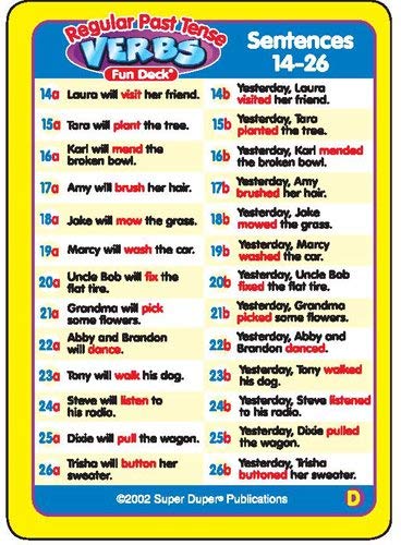 Regular Past Tense Verbs - Image 4
