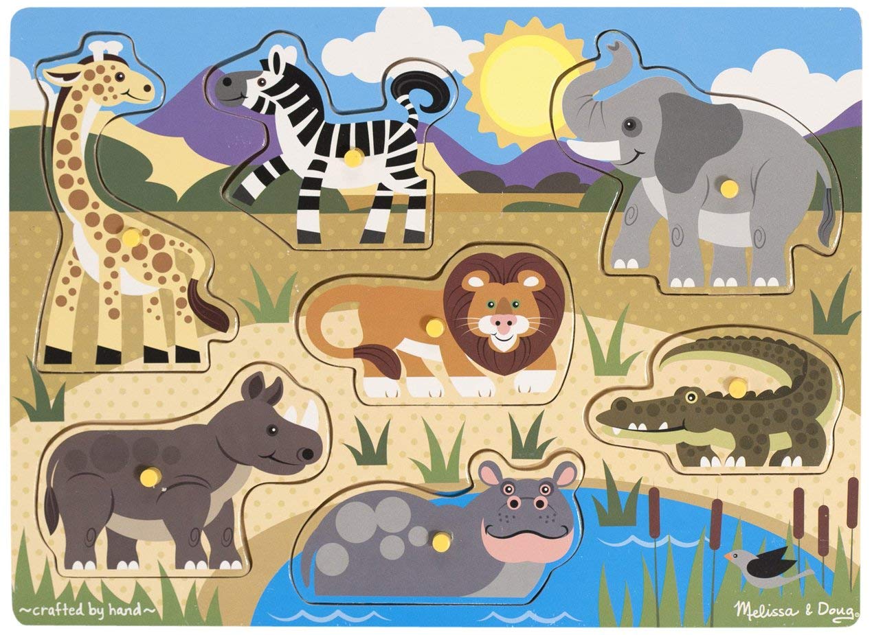 Safari Wooden Peg Puzzle