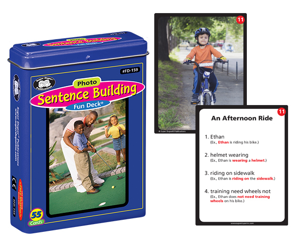 Photo Sentence Building Fun Deck