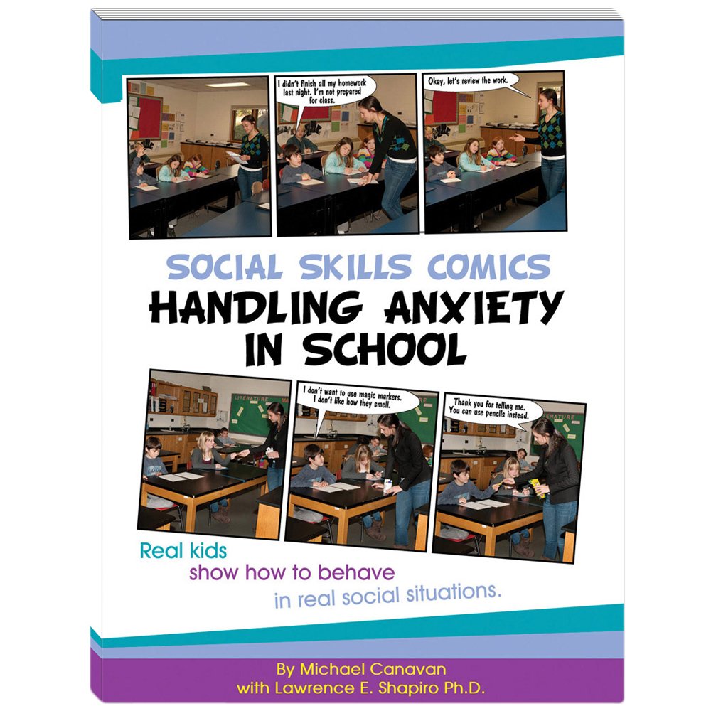 Social Skills Comics: Handling Anxiety in School