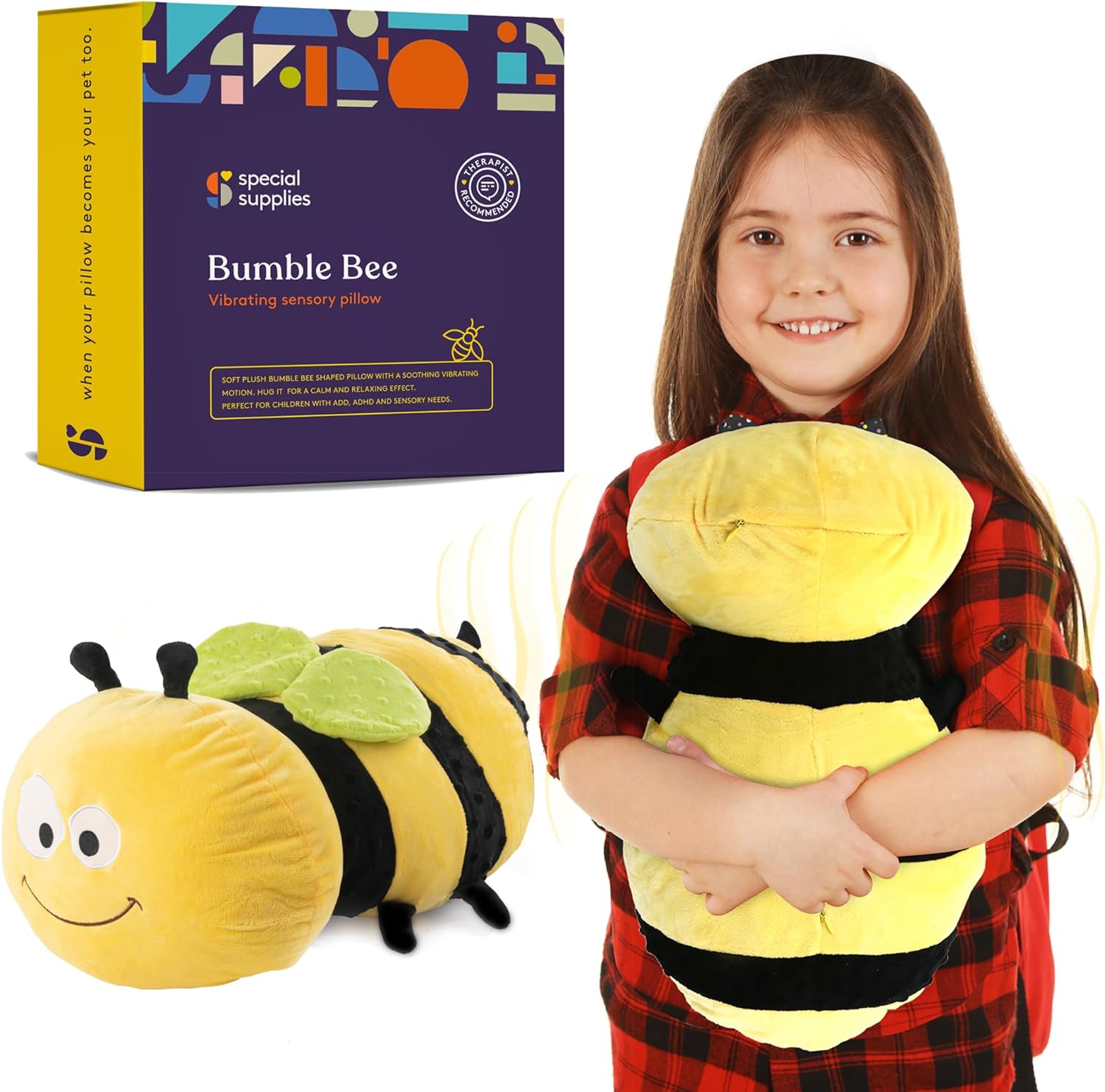 Vibrating Pillow Bumble Bee
