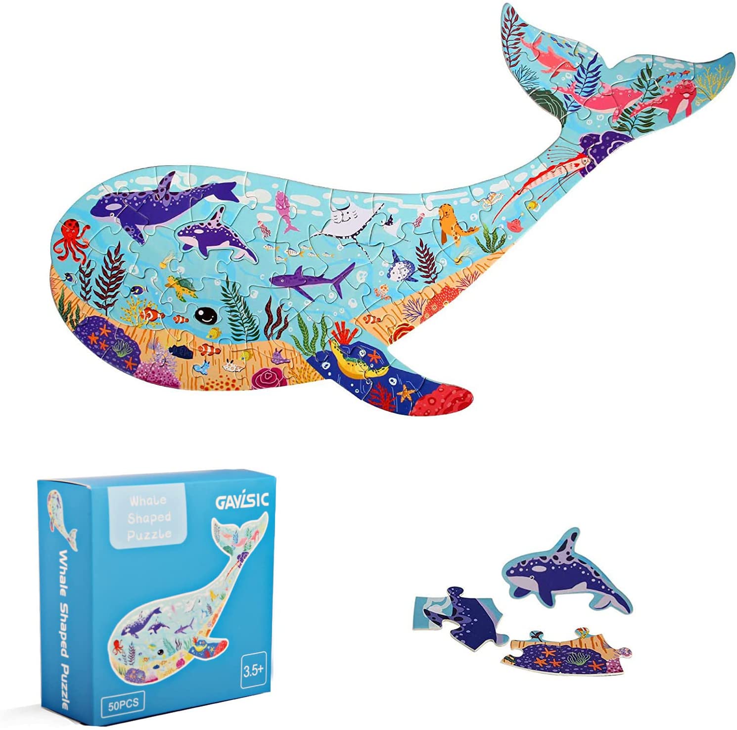 Whale Shaped Puzzle