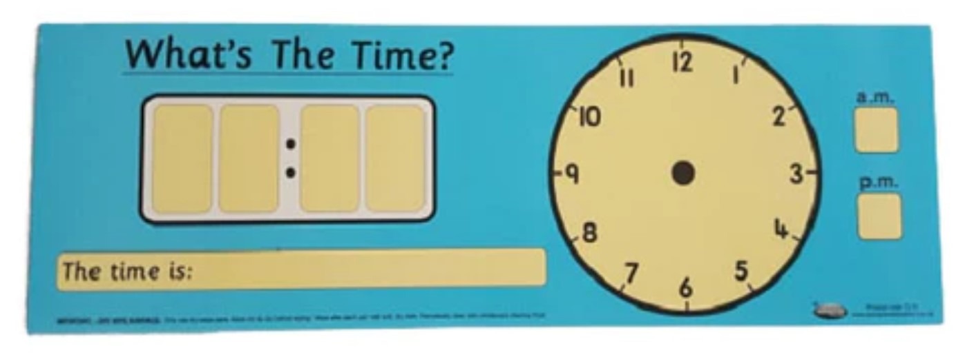 Teacher's "What's The Time" Poster