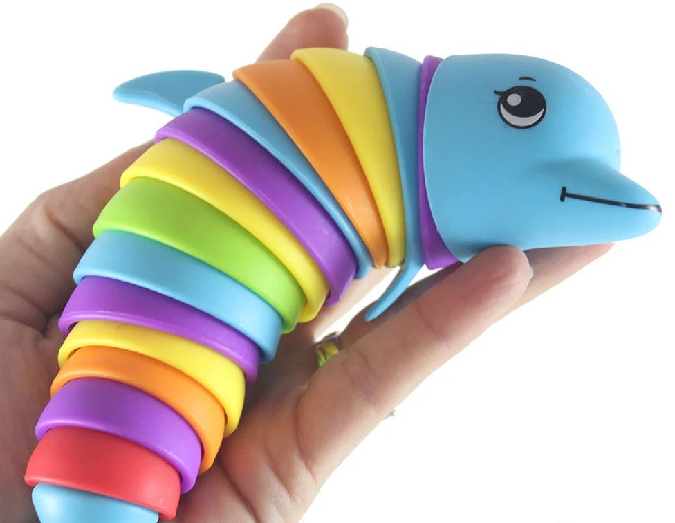 Large Wiggle Articulated Jointed Dolphin