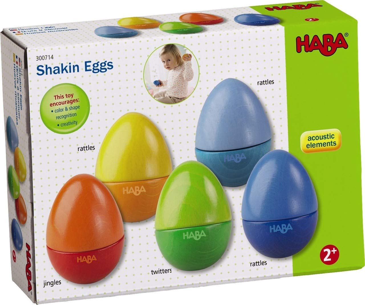 Wooden Egg Shakers (Set of 5)