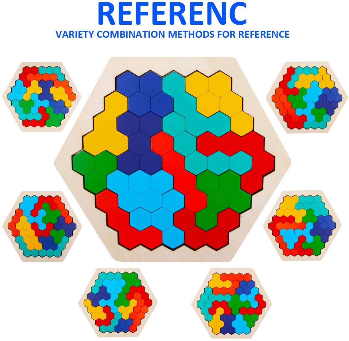Wooden Hexagon Puzzle