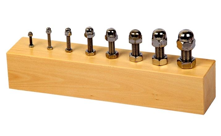 Wooden Nuts and Bolts Block