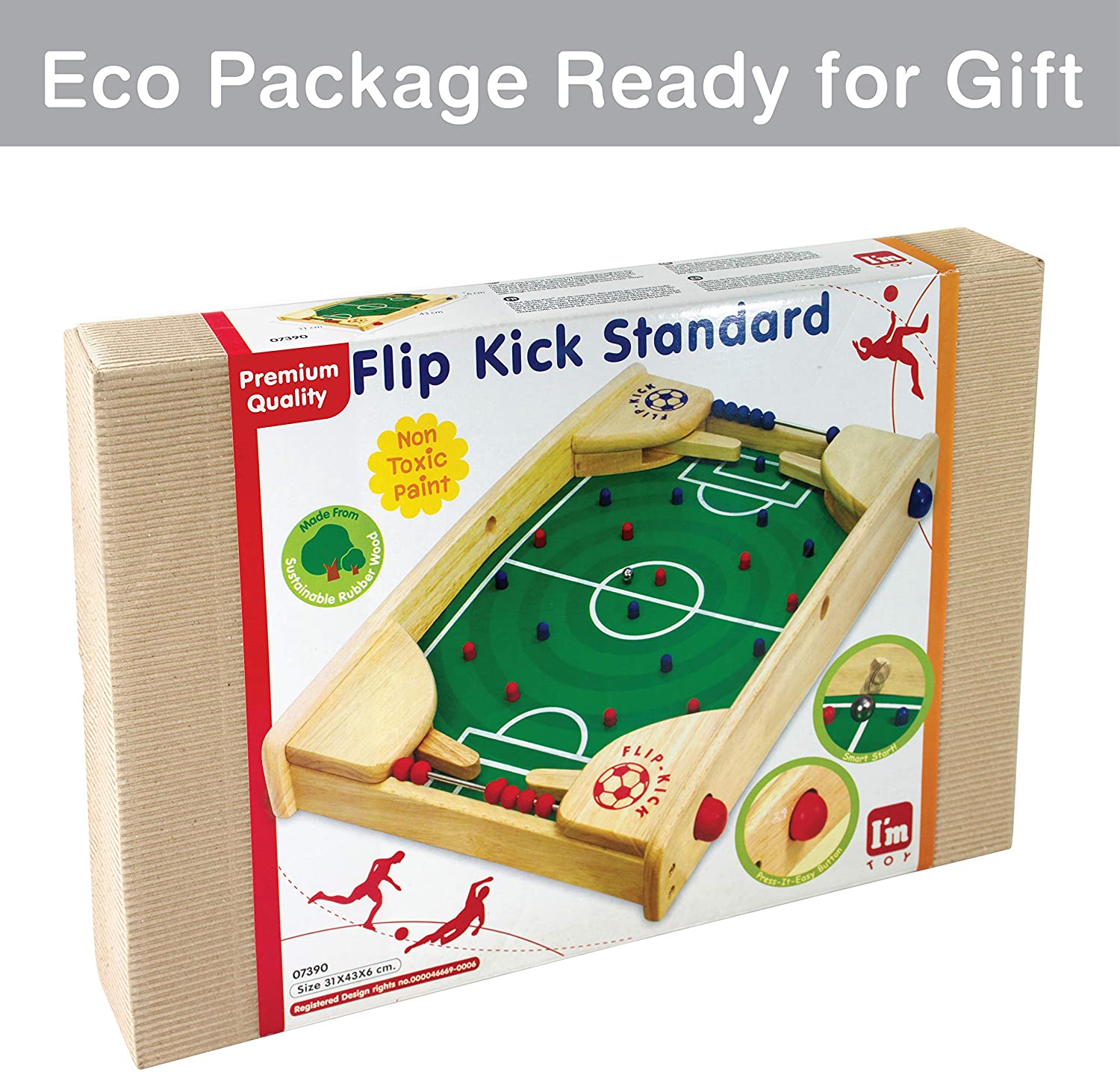 Wooden Tabletop Football Game - Image 2