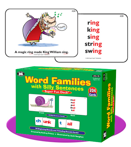 Word Families With Silly Sentences Fun Deck