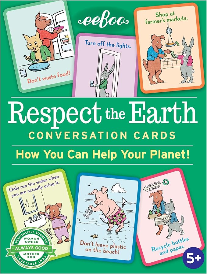 eeBoo Respect The Earth Flash Cards