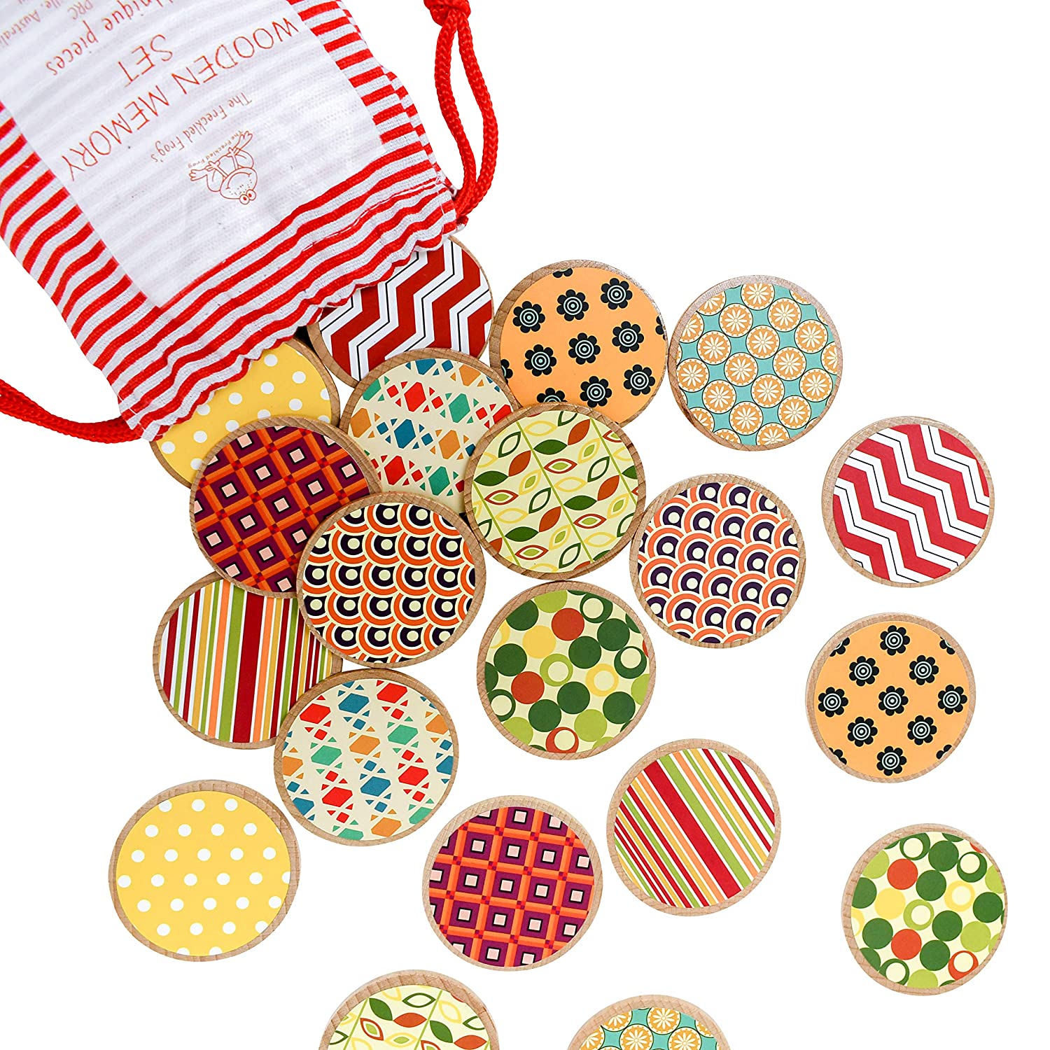 The Freckled Frog Matching Pairs - Retro Memory Set