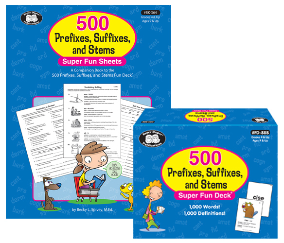 500 Prefixes, Suffixes and Stems (Combo)