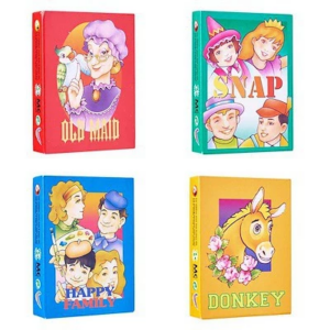 Happy Family Playing Cards