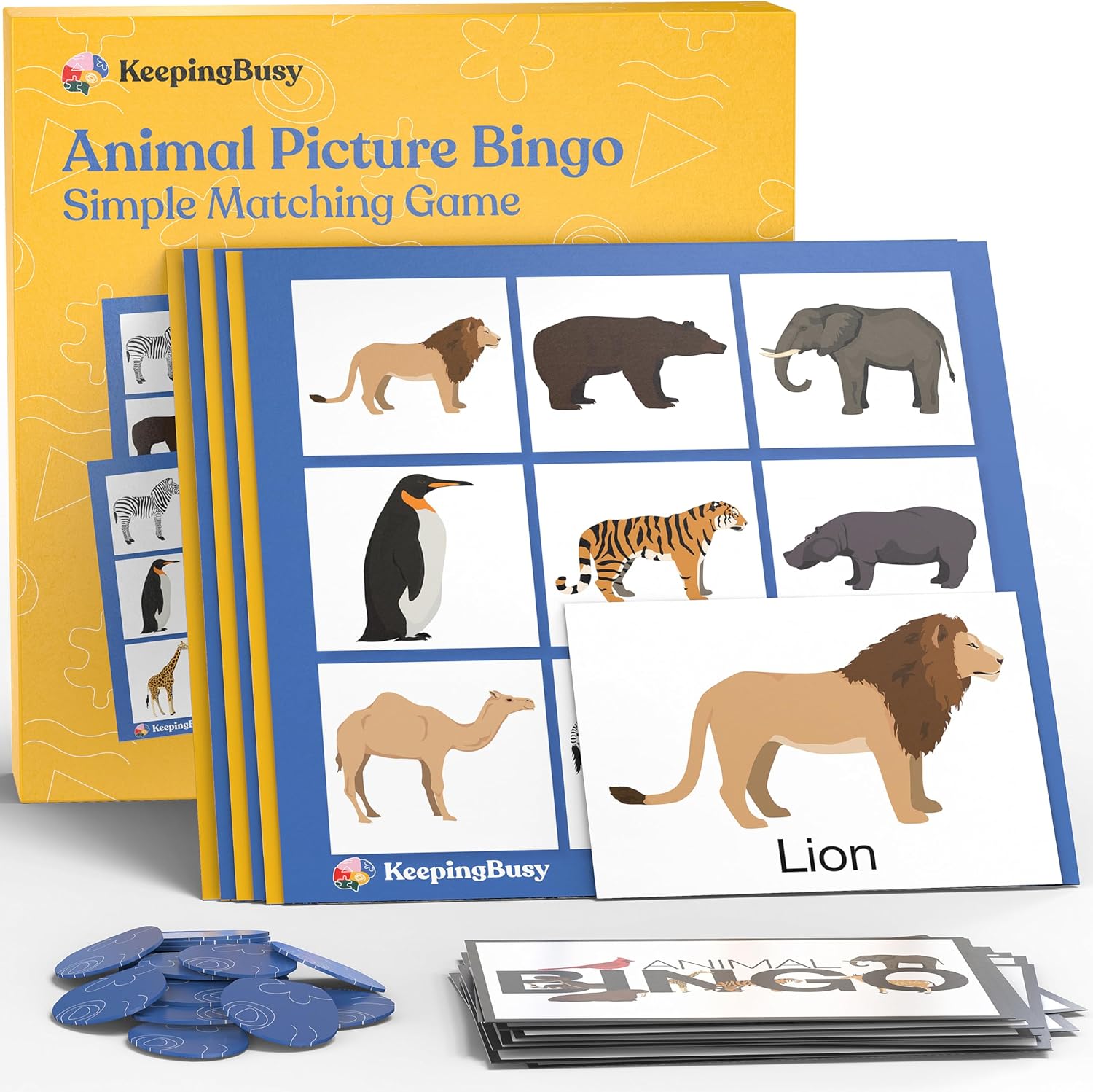 Keeping Busy Animal BINGO Game